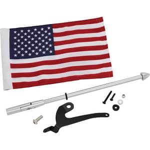 Folding Flag Pole - Left - Chrome - Can-Am RTOpen Image Gallery