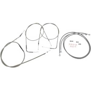 Cable Line Kit - 15" - 17" - '04 - '07 Roadstar - Stainless SteelOpen Image Gallery