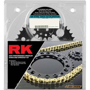Chain and Sprocket Kit - Quick Acceleration - YZF-R7 - GoldOpen Image Gallery