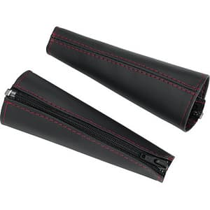 Seat Belt Covers - Black w/ Red StitchingOpen Image Gallery