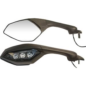 Mirror - OEM-Style Replacement - Side View - Cat Eye - Black - LeftOpen Image Gallery