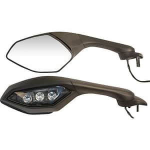 Mirror - OEM-Style Replacement - Side View - Cat Eye - Black - RightOpen Image Gallery